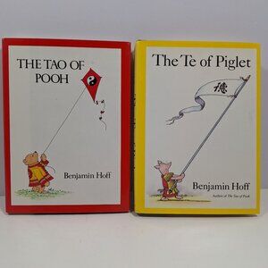 The Tao Of Pooh 1982 & The Te Of Piglet 1992 Hardcover Lot Benjamin Hoff